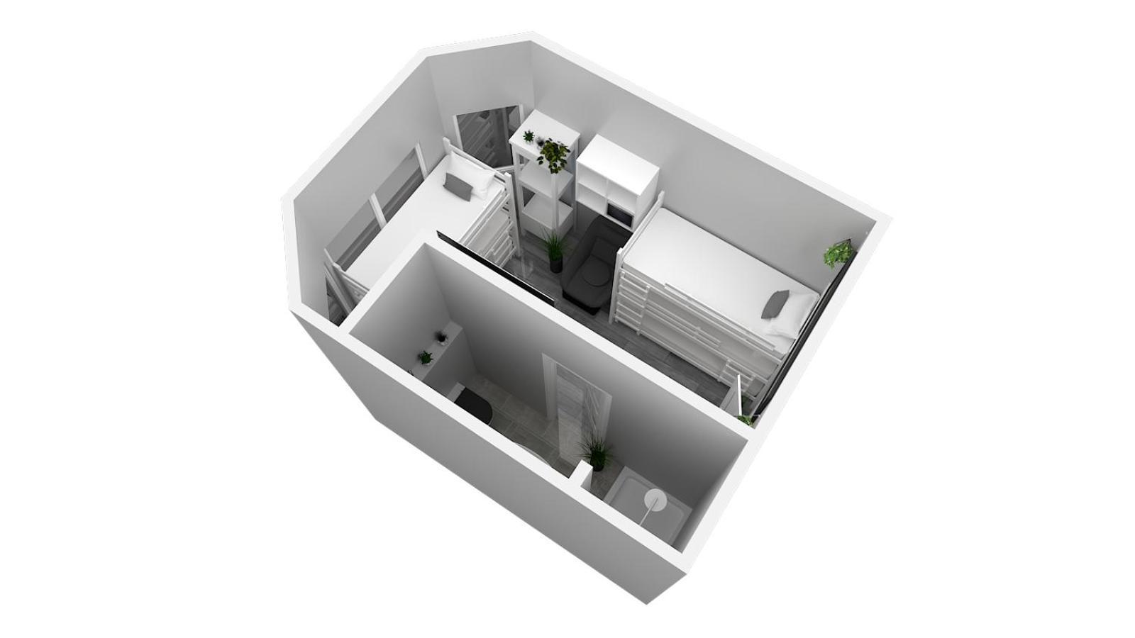 Hotel Ulm Zentrum - Komplettes Zimmer, Hochbett, Android Tv & Eigenem Bad - Perfekt Fuer Familien & Gruppen Cameră foto